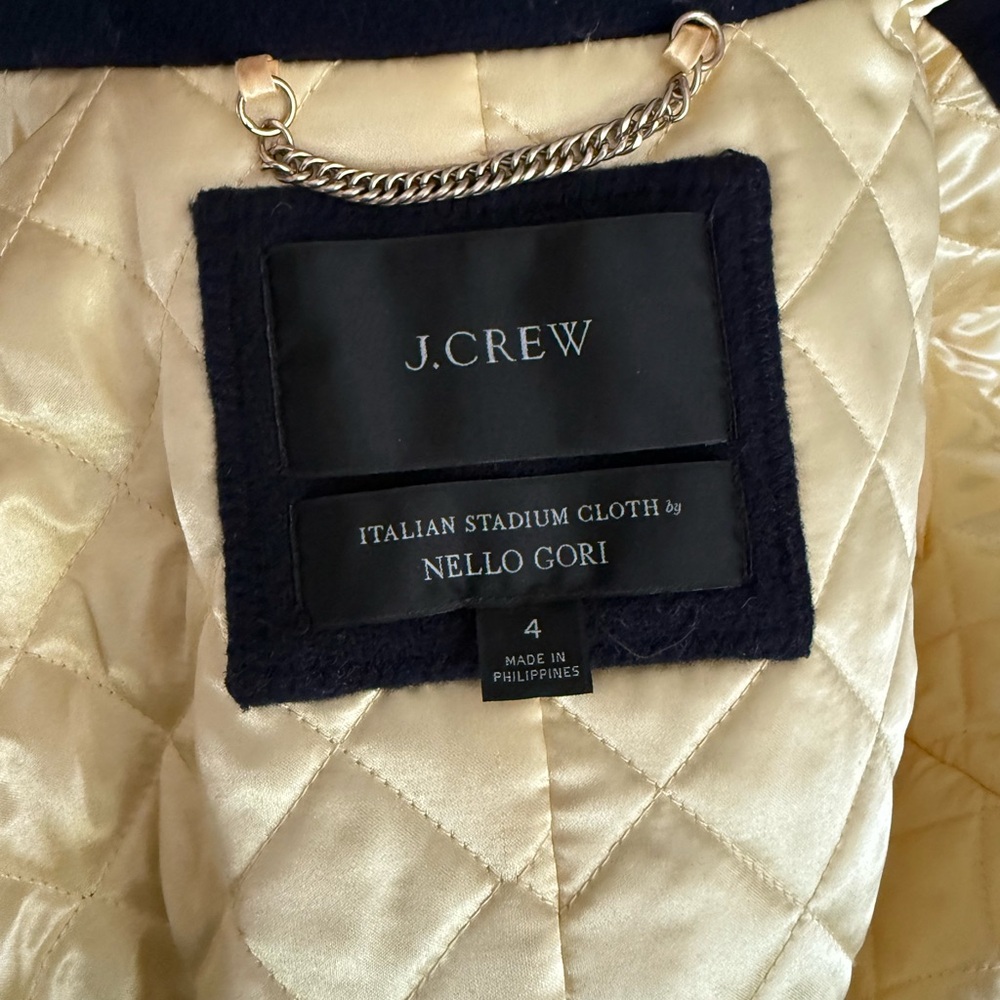 JCREW Summit Parka in Navy in Italian Stadium Cloth Wool Coat - Picture 4 of 5